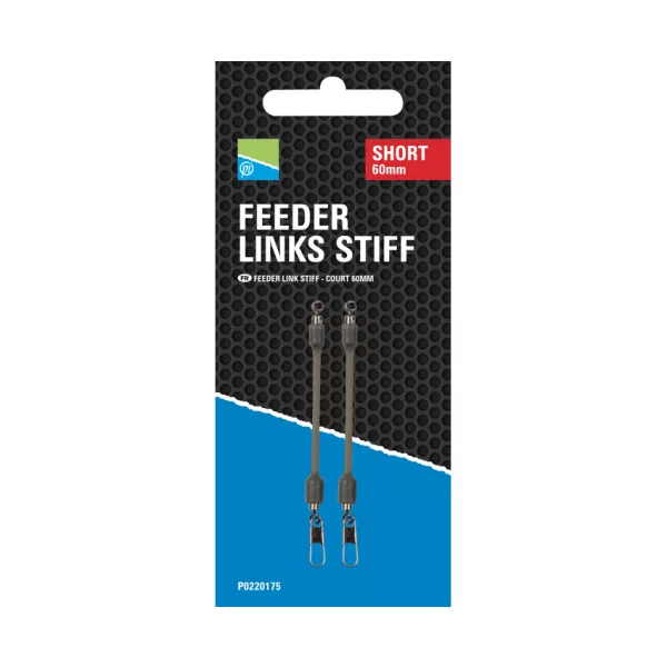 Preston Feeder Links Stiff Short 60mm Proti Zapletanju 2 kosa