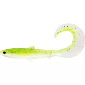   WESTIN BullTeez Curltail 10cm 6g Bleščeče Chartreuse 2 kosa Plastična vaba