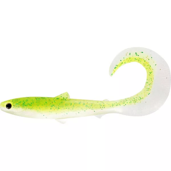 WESTIN BullTeez Curltail 14cm 15g Sijoča chartreuse 2 kos Plastična vaba