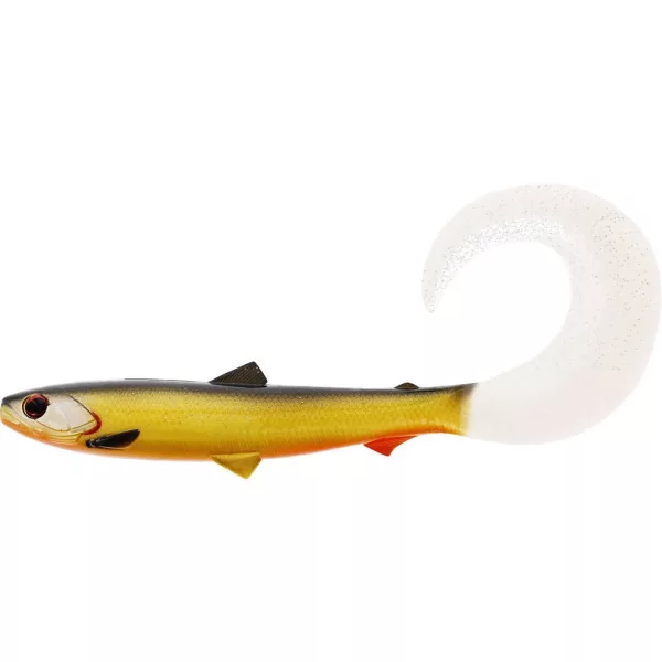 WESTIN BullTeez Curltail 10cm 6g Uradna Rdečeoka Škatla s 60 kosi Plastična vaba