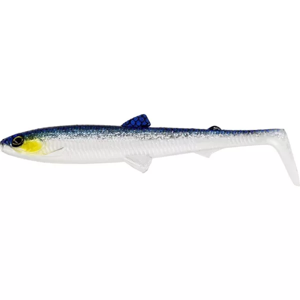 WESTIN BullTeez Shadtail 9,5cm 7g Modra luč škatla z. Plastična vaba