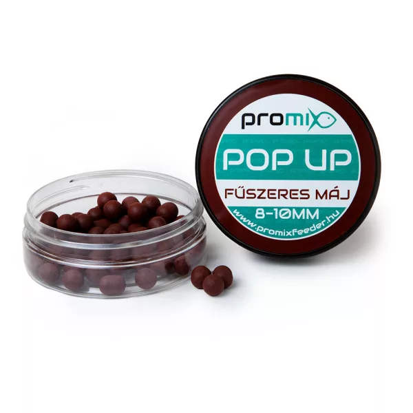 Promix 8-10mm Fűszeres Máj Pop Up Pellet 20gr