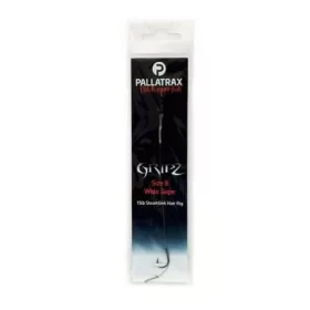   Pallatrax Gripz Wide Gape Hair Rigs 6 15lb Braid Pletena Vnaprej Vezan Kavelj