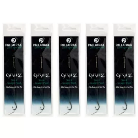   Pallatrax Gripz Straight Point Hair Rigs 6 15lb Braid Pleteni predvezan trnek