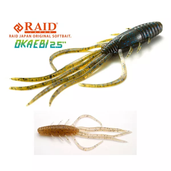 Raid Oka Ebi 6,3cm 076 Pile Shrimp Plastična vaba 8 kosov