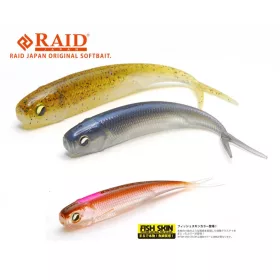   Raid Fish Roller Fish Skin 8,9cm 080 Clear Wakasagi Gumijasta vaba 7 kosov