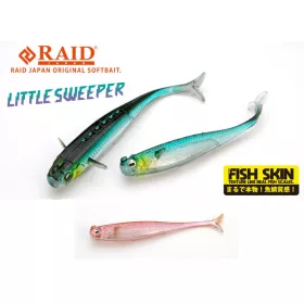   Raid Little Sweeper Fish Skin 7,6cm 080 Clear Wakasagi Gumijasta riba 7 kos