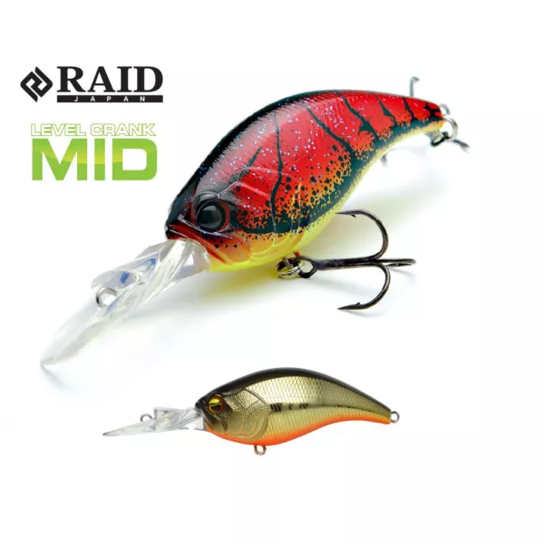 Raid Level Crank Mid 5,9cm 10,5gr 006 Real Kinkuro Vobler
