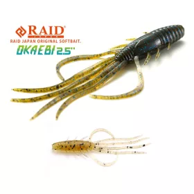 Raid Oka Ebi 6,3cm 032 Tenaga Ebi Plastična vaba 8 kosov