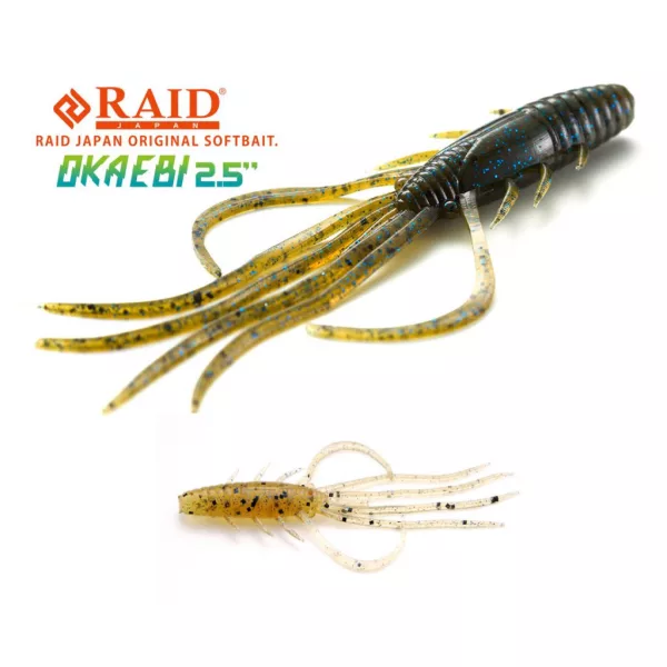 Raid Oka Ebi 6,3cm 032 Tenaga Ebi Plastična vaba 8 kosov