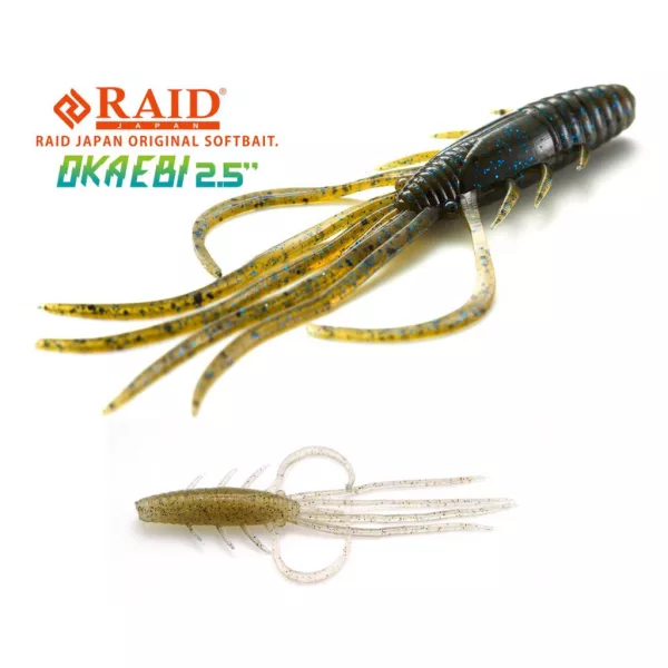 Raid Oka Ebi 6,3cm 040 Ghost Shrimp Plastična vaba 8 kosov