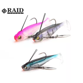   Raid Head Swimmer Libero 7gr 003 Ledeno črna Gumijasta vaba 2 kosa