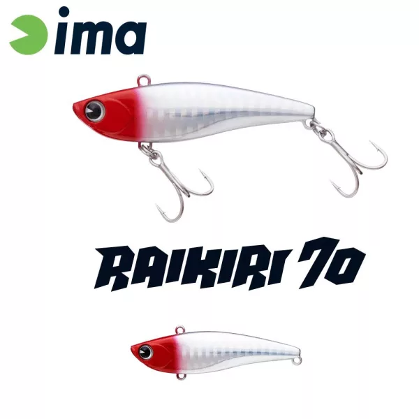 Ima Raikiri Vibration 70 7cm 15gr 001 Red Head Wobbler