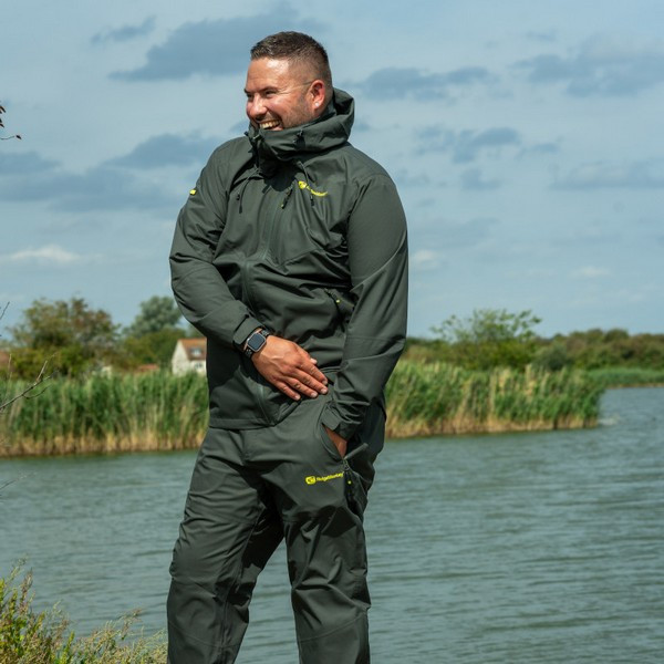 Ridgemonkey Apearel Thermapro Waterproof Shell Trousers Green Dežne hlače S