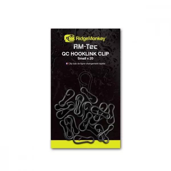 Ridgemonkey Rm-Tec Quick Change Hooklink Clip Sponka 20 kos