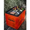 ROK set škatel za shranjevanje s pokrovom 40x30x32cm oranžna