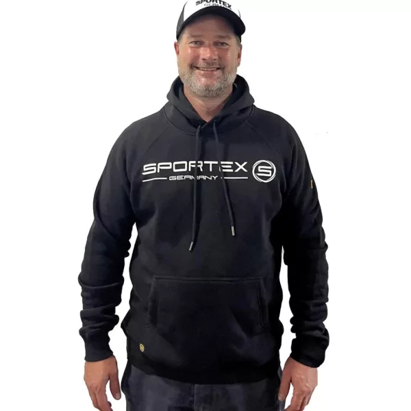 Sportex Hoodie Black Kapucar XL