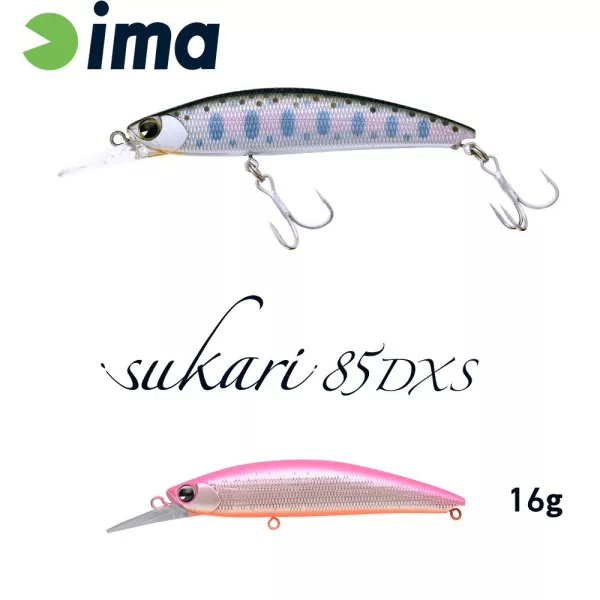 Ima Sukari 85DXS 8,3cm 16gr 007 Pink Back Silver Wobbler