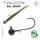 Sakura - TUNGSTEN BALL JIGHEAD 3/32 - 2,6G / Hook #1/0 x 3pcs (Black Color) - JIG glava