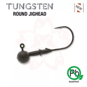   Sakura - TUNGSTEN ROUND JIGHEAD 1/8 - 3,5G / Hook #2/0 x 3pcs (Natural Color) - JIG glava