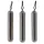 Sakura - TUNGSTEN SKINNY DROP SHOT 1/8 - 3,5G x 3pcs (Natural Color) - Uteži - Utež za vabljenje - Dropshot utež