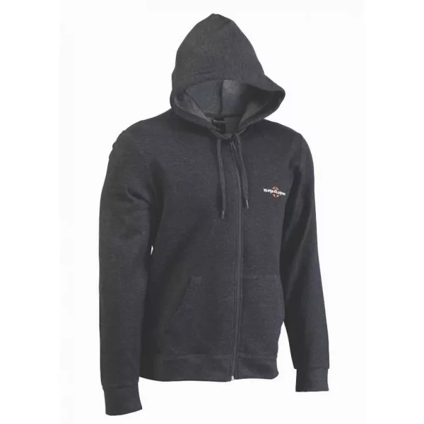Sakura - HOODIE ZIP LOGO GREY M - Zgornja oblačila - Pulover s kapuco