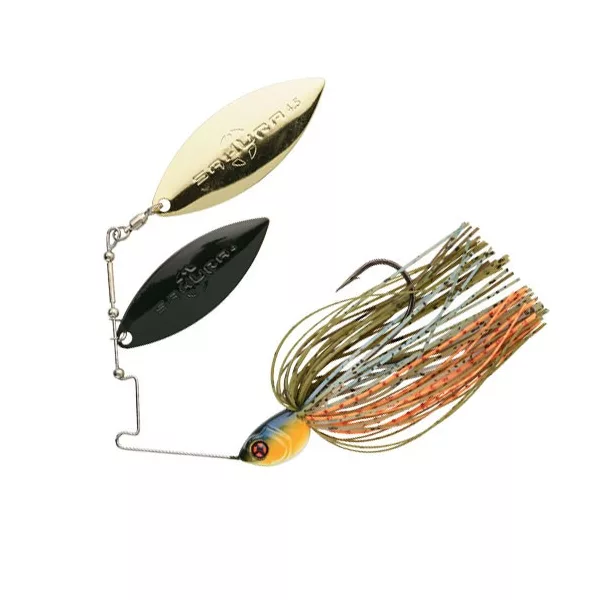 Sakura Cajun DW 14gr JC21 Spinnerbait - Modra Škrga Oranžna