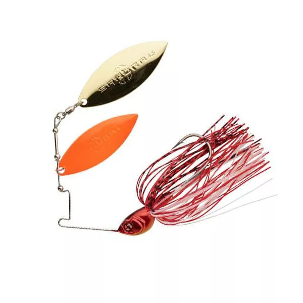 Sakura Cajun DW 21gr JC22 Spinnerbait - Pomladno Rdeča