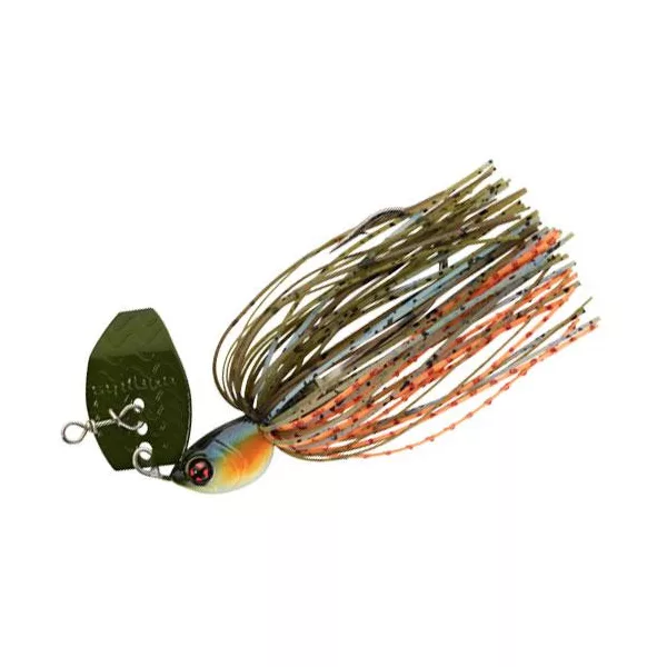 Sakura Cajun Jig z rezilom 21gr JC21 Chatterbait - Modra Škrga Oranžna