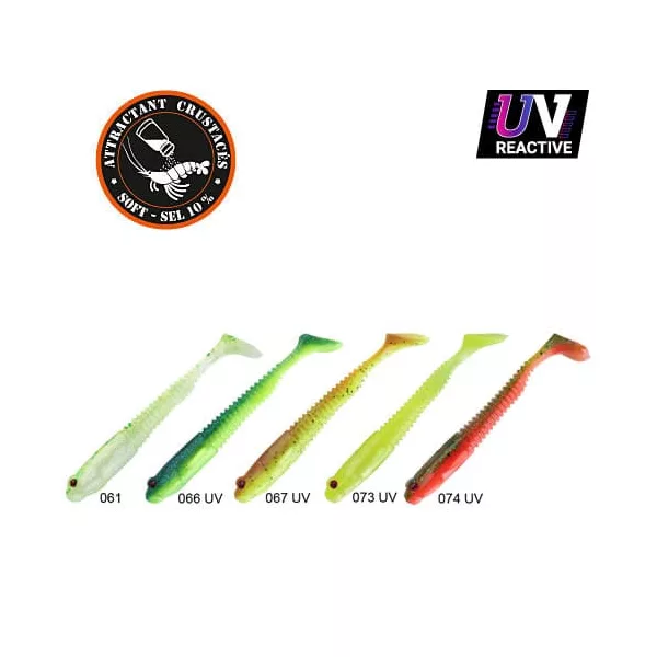 Sakura Gobygo 105 Gumijasta vaba Dark Water Pack 2 105mm - 5db