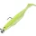 Sakura Shadura Rigged 100 Gumijasta vaba UV Purple Charteuse Shad 100mm - 7gr   - Ready Rig - Vnaprej nameščena