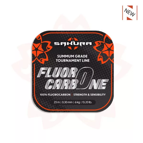 Sakura - FLUOROCARBONE - 25 M - 0.28 mm / 5,35 Kg - 11,7 Lb. - Predvrvica - Fluorocarbon