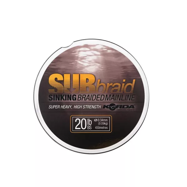 Korda Sub Braid Siva Pletena Vrvica 450m 20lb