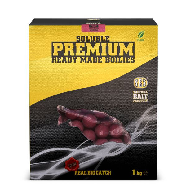 SBS Soluble Premium Ready-Made Boilies 1 Kg M4 Fishy 24 Mm Premium Soluble Bojli