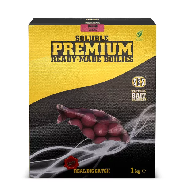 Sbs Topne Premium Ready-Made Boilies Krill Halibut 1 Kg 20 Mm