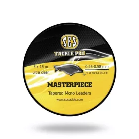 Masterpiece Tapered Mono Leader Waterclear 5*15 M