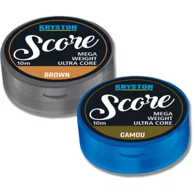   Kriston Score Heavyweight Leadcore 45Lbs 10m Pletena predvrvica-Rjava