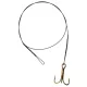 SERT - 7 STRAND TRACE WITH TREBLE HOOK - 60CM - 9KG - Predvez proti ugrizu
