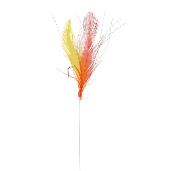 SRT Sabiki Red and Yellow Feathers 135cm 5H 3/0 Predvezana vaba 5kos