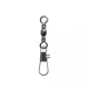 SERT - INTERLOCK SNAP + BARREL SWIVEL BLACK N°4 X6 - Vrtljiva zaponka