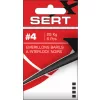SERT - INTERLOCK SNAP + BARREL SWIVEL BLACK N°4 X6 - Vrtljiva zaponka