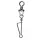 SERT - ITALIAN SWIVEL & SNAP LINK - NICKEL N°3 X8 - Vrtljiva zaponka