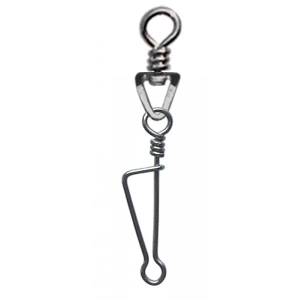 SERT - ITALIAN SWIVEL & SNAP LINK - NICKEL N°3 X8 - Vrtljiva zaponka