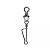 SERT - ITALIAN SWIVEL & SNAP LINK - BLACK N°2 X8 - Vrtljiva zaponka