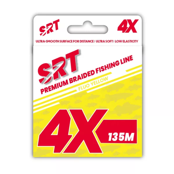 Sert Tresse 4x SRT Fluo Yellow pletena vrvica 0,12mm 135m
