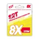 Sert Tresse 8x Srt Fluo Yellow Pletena Vrvica 0,18mm 135m