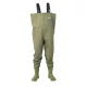 SRT Fisker Army Green PVC Waders Škornji z naramnicami 44-45