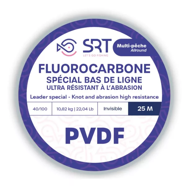 SRT Fluorocarbon SRT PVDF 0,80mm 25m Fluorocarbon Predvrvica