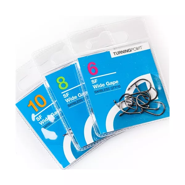 Spotted Fin Wide Gape Barbed - trnek z zalustnikom - velikost 8