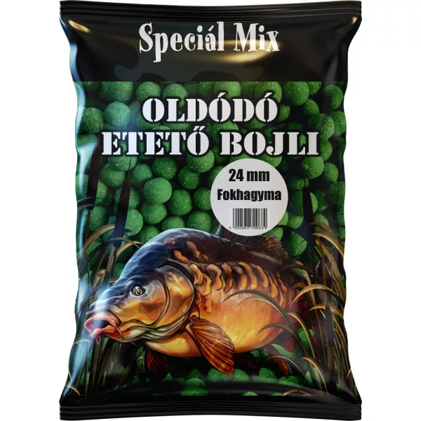 Speciál Mix 24mm Fokhagyma Oldódó Etető Bojli 1kg